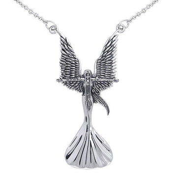 Angel Calling The Storm Silver Necklace by Amy Brown TNC019 - Jewelry